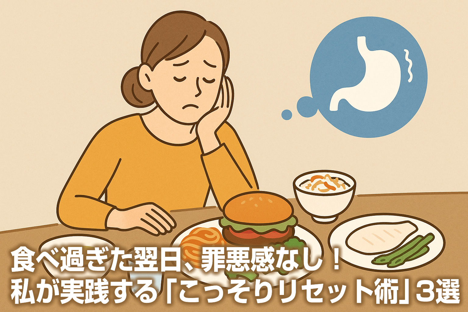 食べ過ぎた翌日、罪悪感なし！私が実践する「こっそりリセット術」3選