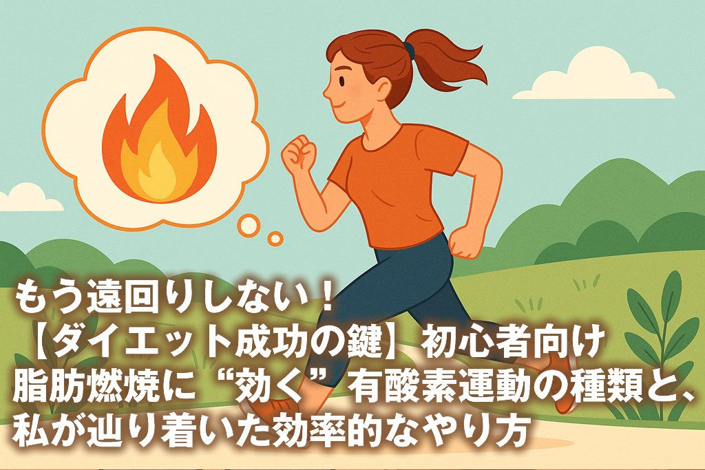 もう遠回りしない！【ダイエット成功の鍵】初心者向け｜脂肪燃焼に“効く”有酸素運動の種類と、私が辿り着いた効率的なやり方