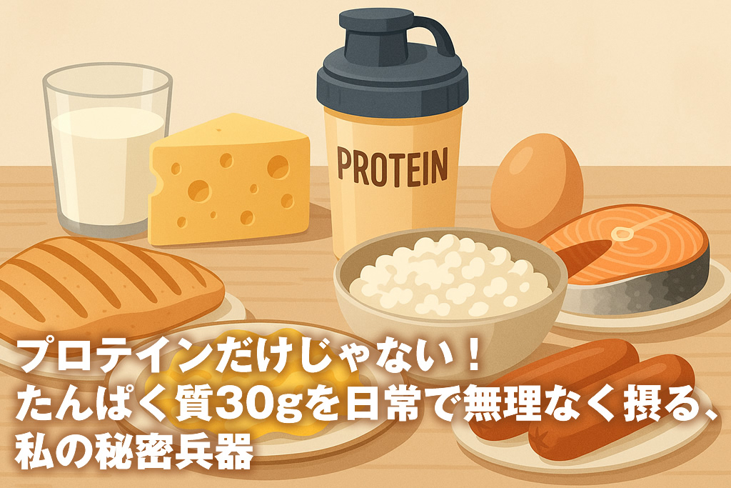 プロテインだけじゃない！たんぱく質30gを日常で無理なく摂る、私の秘密兵器