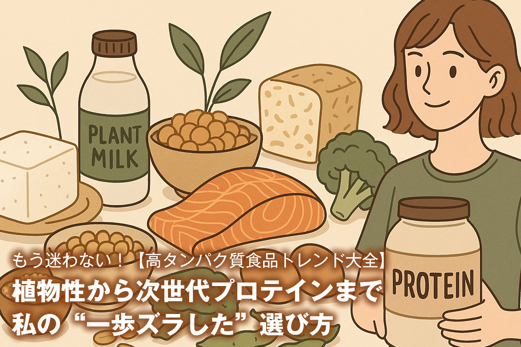 もう迷わない！【高タンパク質食品トレンド大全】植物性から次世代プロテインまで｜私の“一歩ズラした”選び方