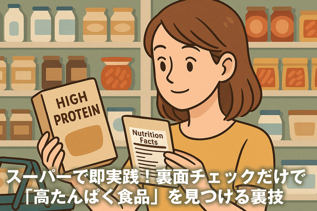 スーパーで即実践！裏面チェックだけで「高たんぱく食品」を見つける裏技