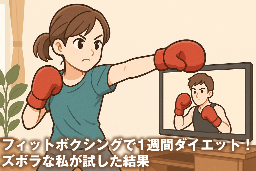 フィットボクシングで1週間ダイエット！ズボラな私が試した結果